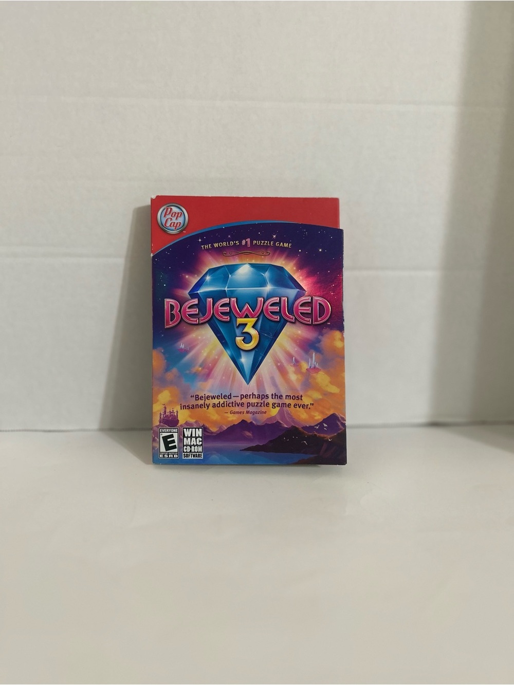 Bejeweled 3 (PC Windows/Mac CD-ROM, 2010) Pop Cap Games with Sleeve Case Cover